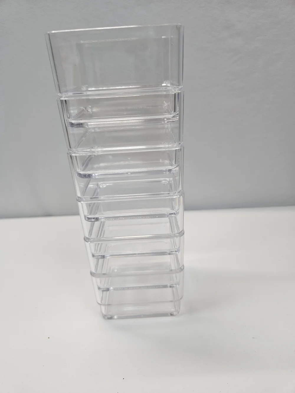 6-Piece Stackable Clear Drawer Organizer Set | 3